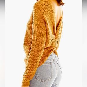 Oversized off shoulder sweater